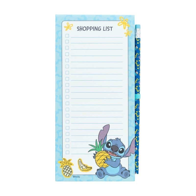 Disney Stitch - Quaderno magnetico / lista della spesa per il frigorifero + matita della collezione Tropical (10 x 21 cm) - 8