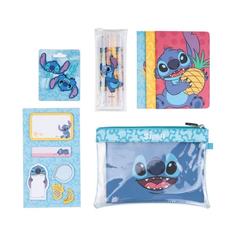 Disney Stitch - Set di forniture scolastiche della collezione Tropical - 8