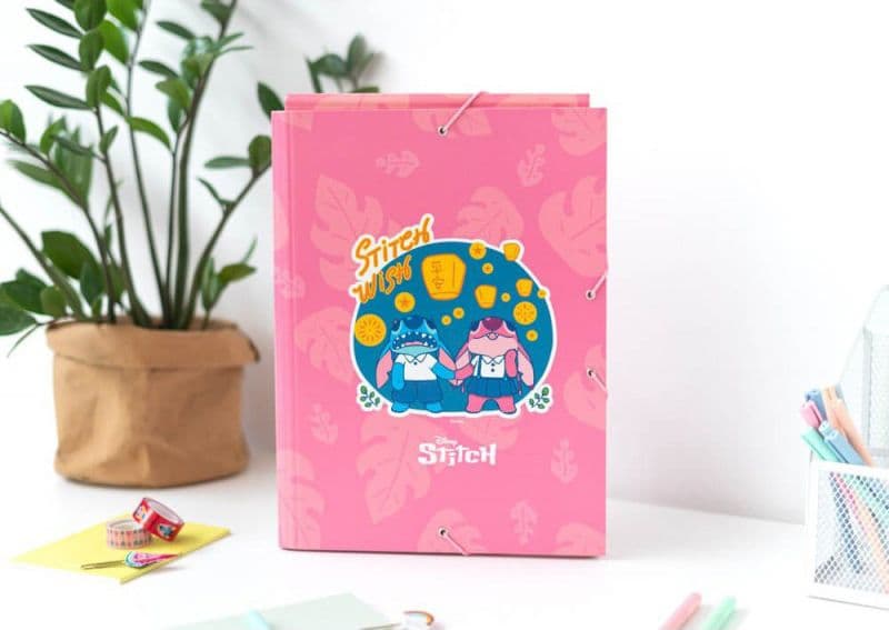 Disney Stitch - Cartella / cartella con elastico A4 (24 x 34 cm) - 3