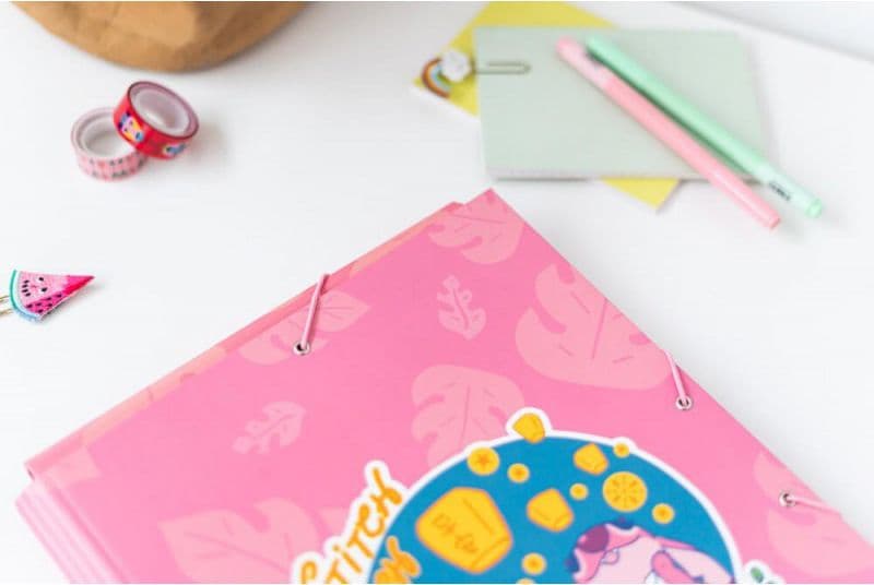 Disney Stitch - Cartella / cartella con elastico A4 (24 x 34 cm) - 4