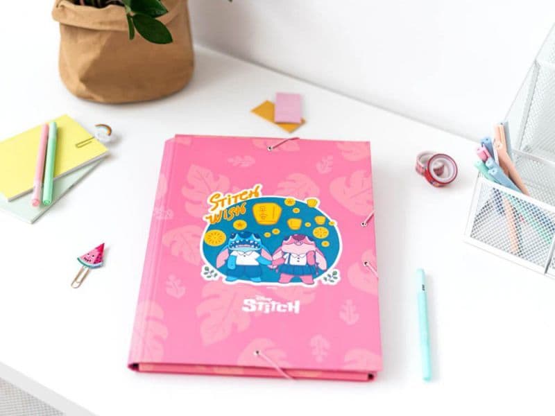 Disney Stitch - Cartella / cartella con elastico A4 (24 x 34 cm) - 6