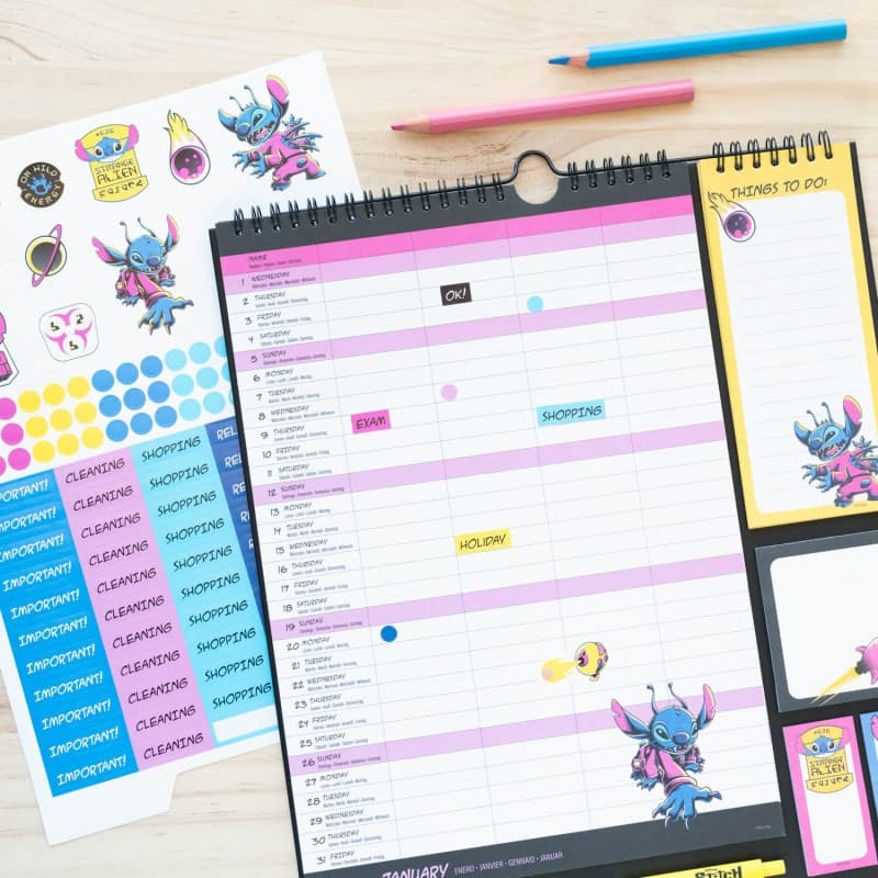 Disney Stitch - Calendario da parete / Planner 2024/2025 - 3