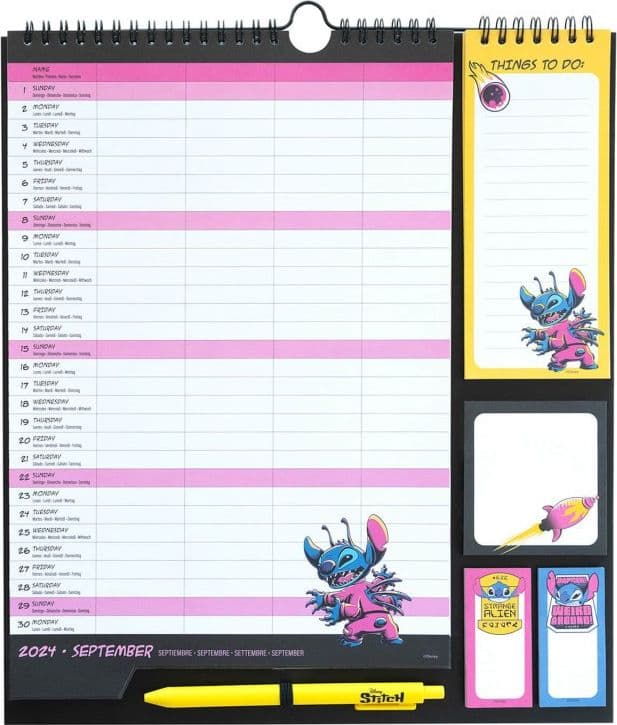 Disney Stitch - Calendario da parete / Planner 2024/2025 - 7