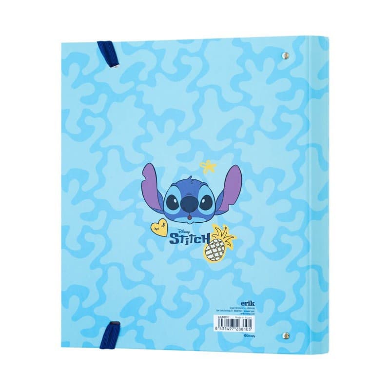 Disney Stitch - Raccoglitore A4 della collezione Tropical (4 anelli, elastico) - 2