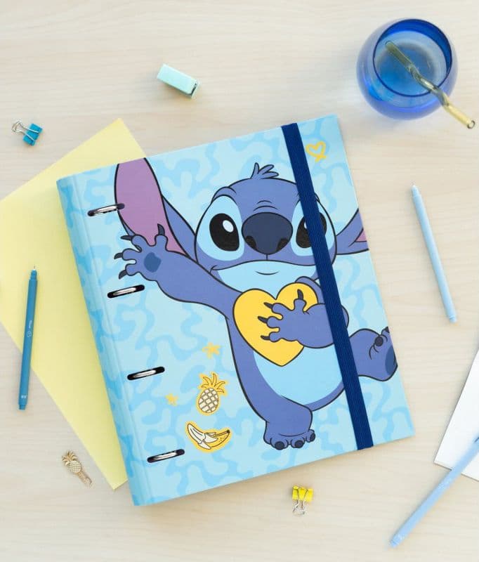Disney Stitch - Raccoglitore A4 della collezione Tropical (4 anelli, elastico) - 7
