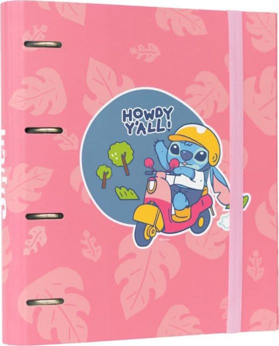 Disney Stitch - Raccoglitore A4 (4 anelli, elastico)