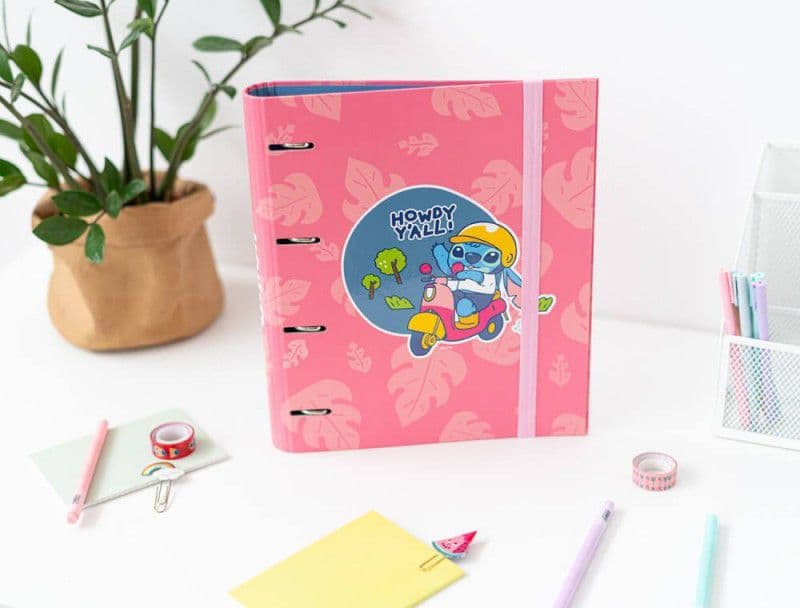 Disney Stitch - Raccoglitore A4 (4 anelli, elastico) - 3