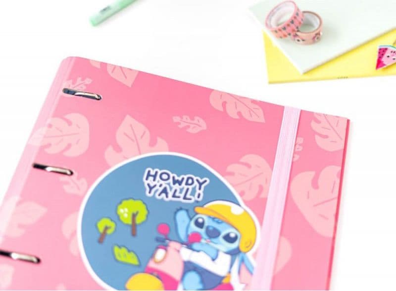 Disney Stitch - Raccoglitore A4 (4 anelli, elastico) - 4