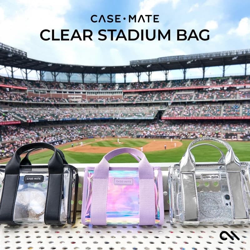 Case-Mate Micro Tote Bag - Waterproof Shoulder Bag (Midnight Black/Clear) - 13