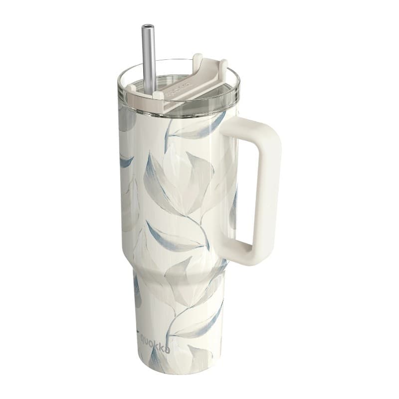 Quokka Stream - Tazza termica in acciaio inox da 1200 ml con cannuccia (cotone) - 4