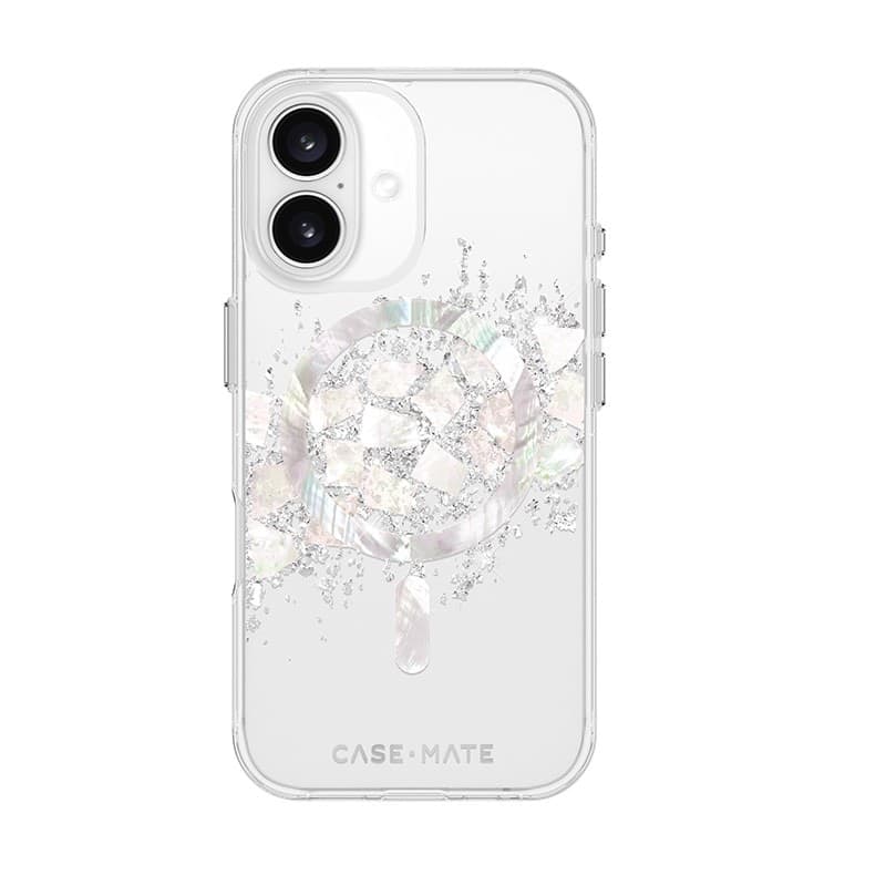 Case-Mate Karat MagSafe - Case for iPhone 16 with Pearl Inlay (A Touch of Pearl) - 12