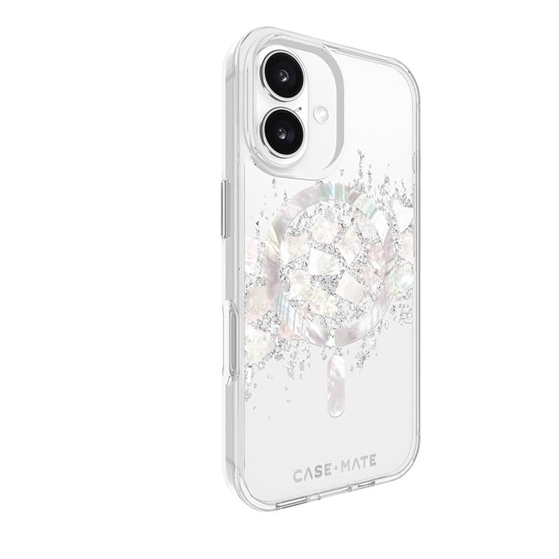 Case-Mate Karat MagSafe - Case for iPhone 16 with Pearl Inlay (A Touch of Pearl) - 3