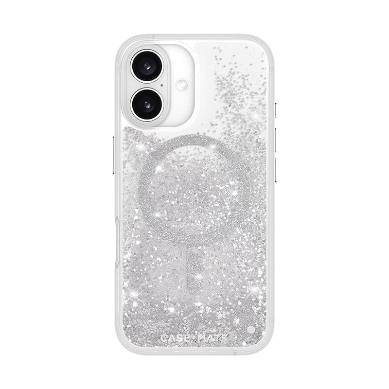 Case-Mate Waterfall MagSafe - Case for iPhone 16 (Silver) - 2