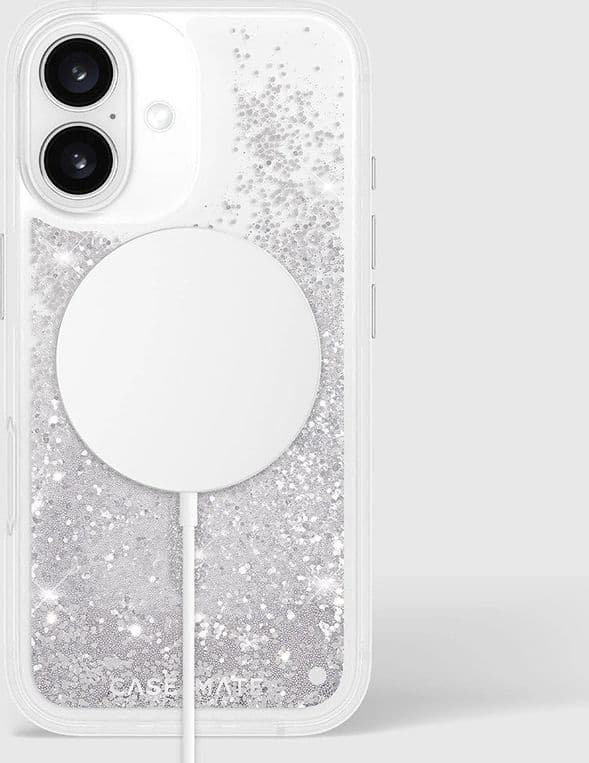 Case-Mate Waterfall MagSafe - Case for iPhone 16 (Silver) - 10