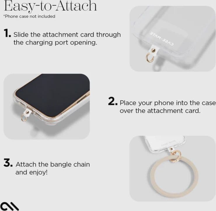 Case-Mate Phone Bangle - Wrist Strap for Smartphone (Nude) - 6