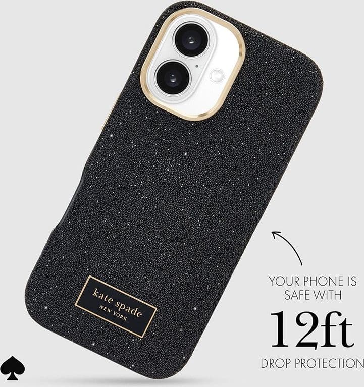 Kate Spade New York Crystal Pave MagSafe - Case for iPhone 16 (Nightfall) - 19