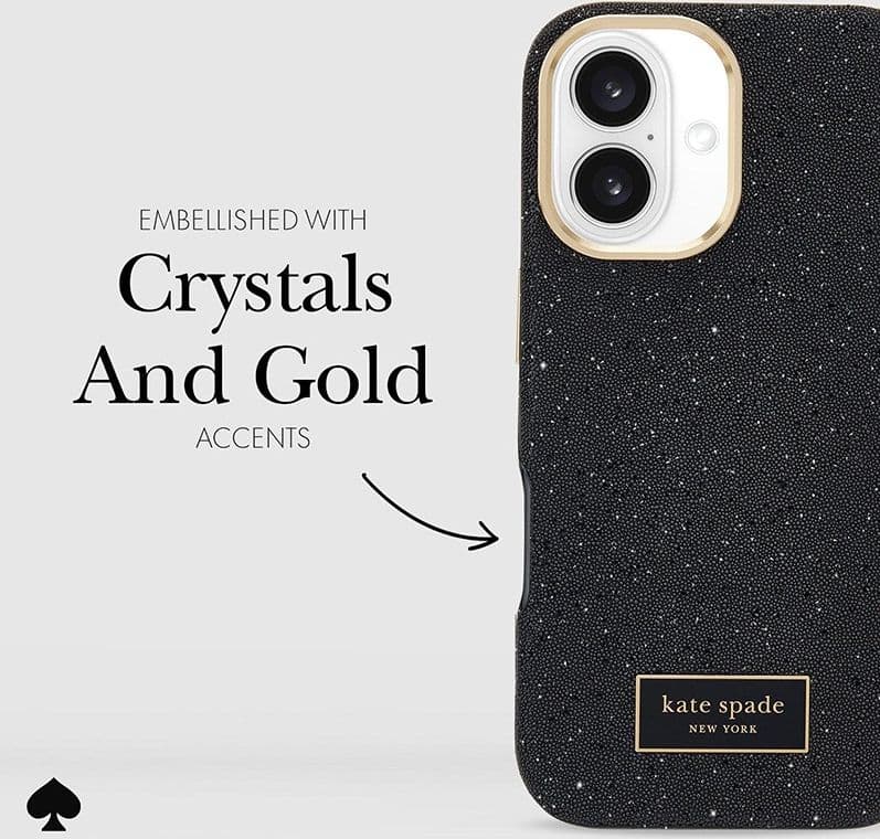 Kate Spade New York Crystal Pave MagSafe - Case for iPhone 16 (Nightfall) - 20