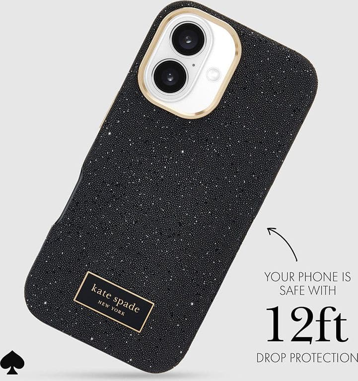 Kate Spade New York Crystal Pave MagSafe - Case for iPhone 16 (Nightfall) - 9