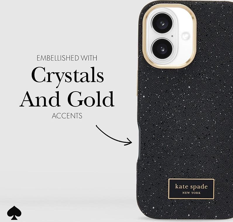 Kate Spade New York Crystal Pave MagSafe - Case for iPhone 16 (Nightfall) - 10
