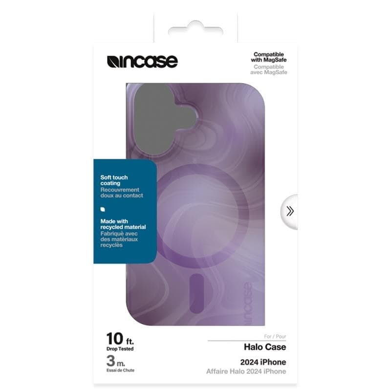 Incase Halo Case MagSafe - Case iPhone 16 (Oil Slick Lilac) - 14