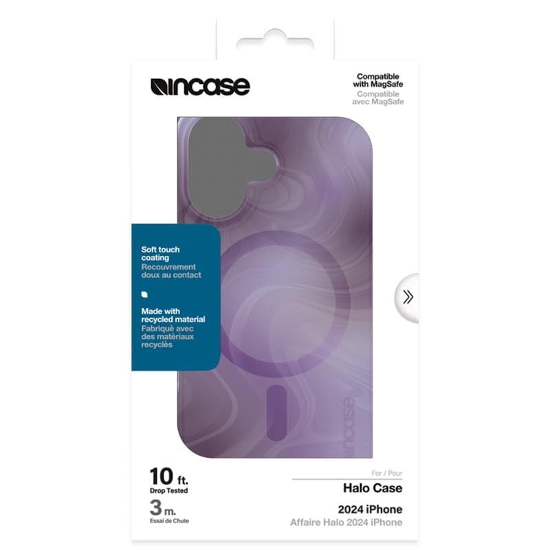 Incase Halo Case MagSafe - Case iPhone 16 (Oil Slick Lilac) - 6