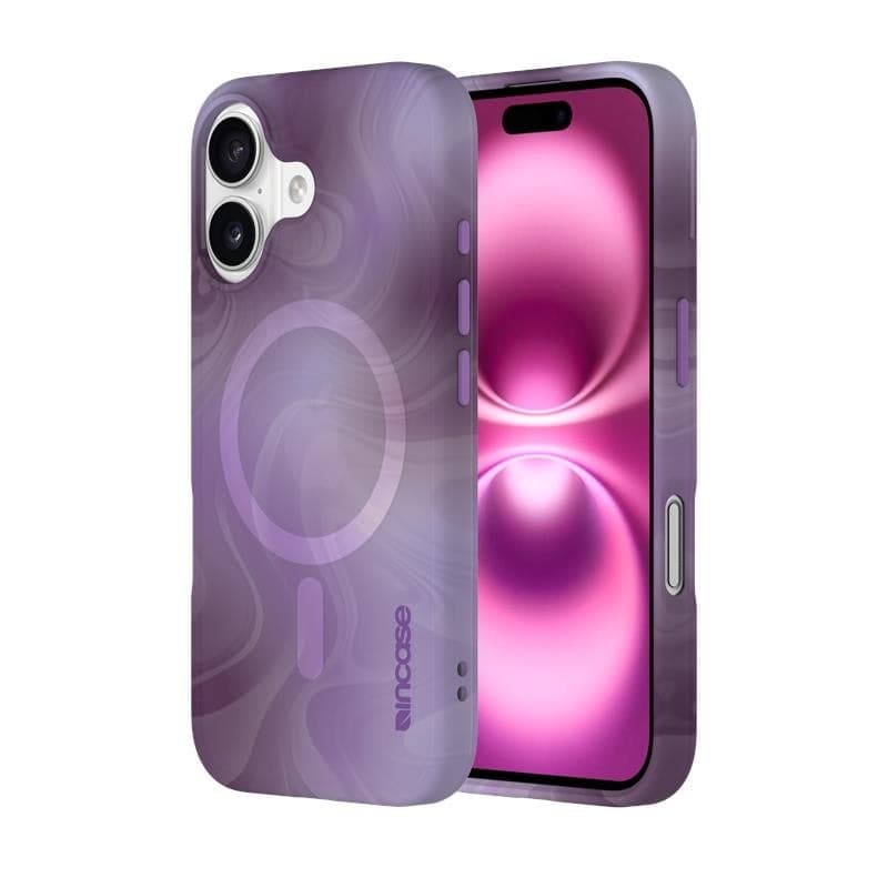 Incase Halo Case MagSafe - Case iPhone 16 (Oil Slick Lilac) - 9
