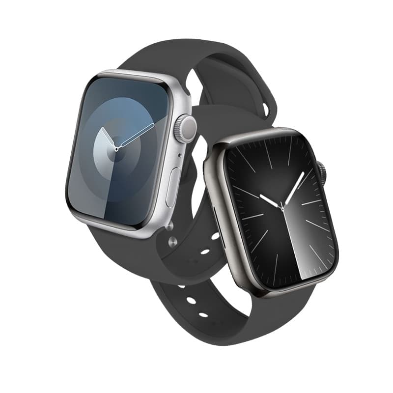 Crong Liquid - Cinturino per Apple Watch 44/45/46/49 mm (Grafite) - 9