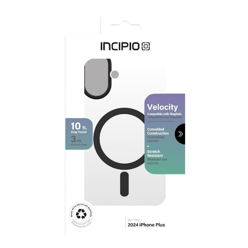 Incipio Velocity MagSafe - Case iPhone 16 Plus (Clear / Black) - 4