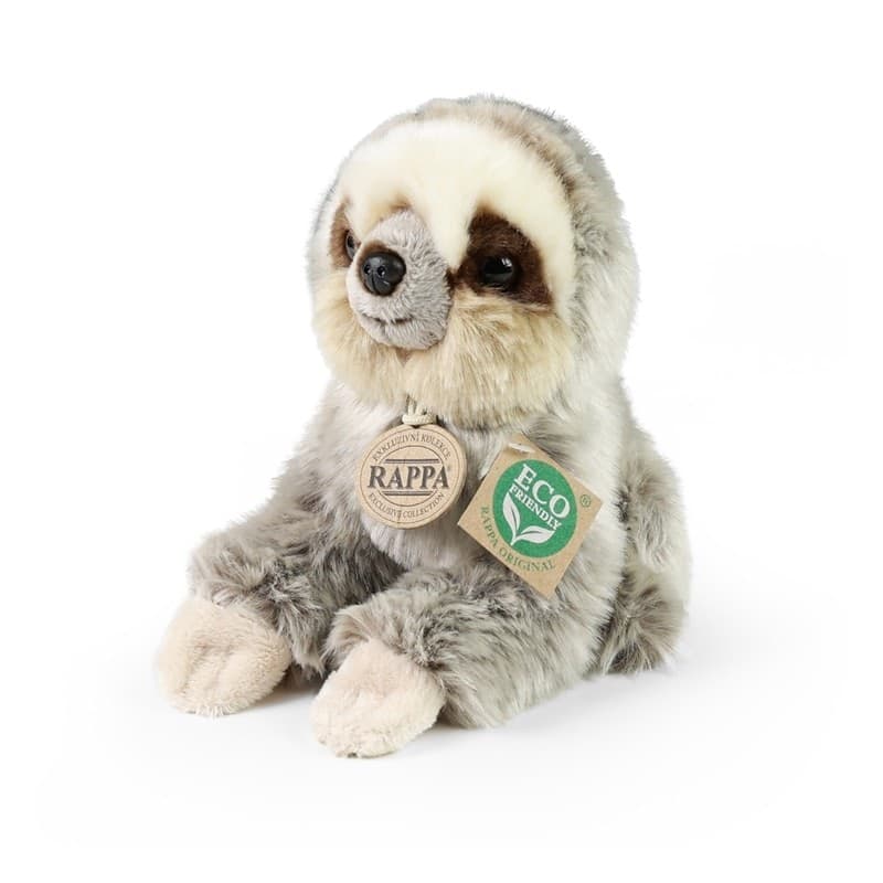 Rappa - Plush realistic toy Sloth sitting 18 cm Eco-Friendly - 5