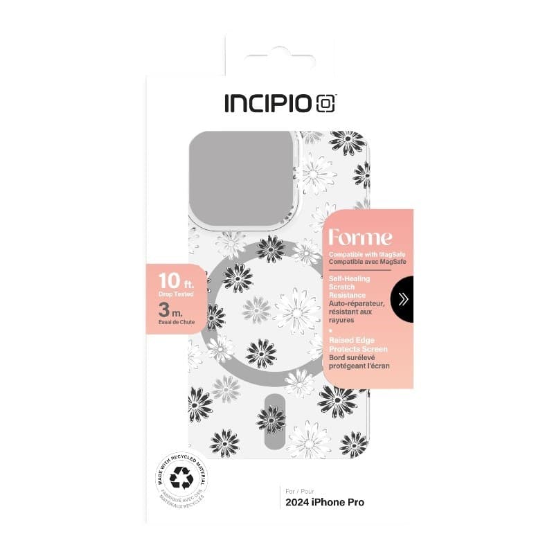 Incipio Forme MagSafe - Case iPhone 16 Pro (Ditzy Floral Silver) - 10