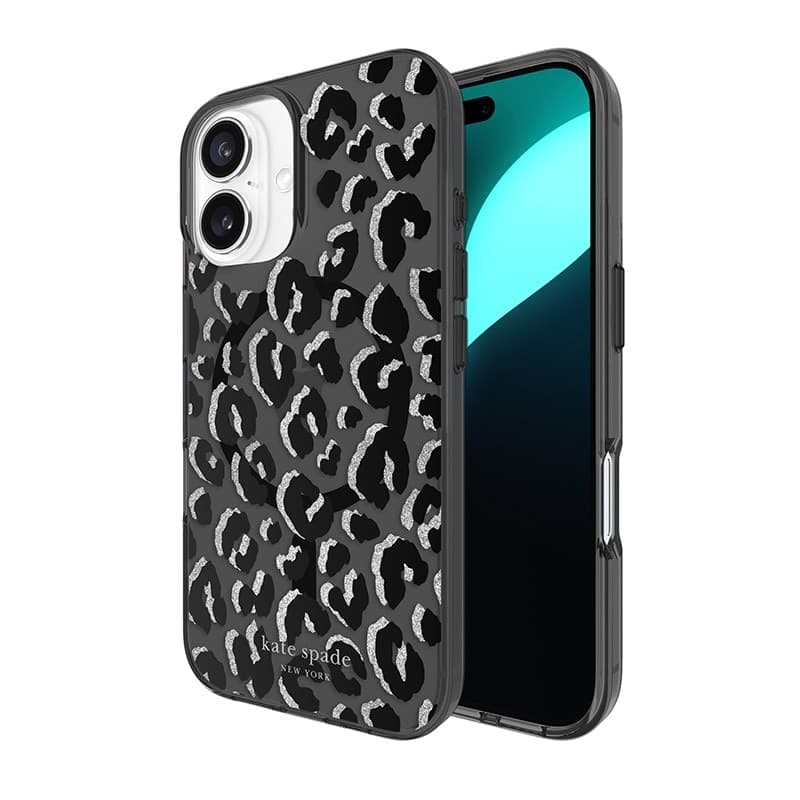 Kate Spade New York Protective MagSafe - Case for iPhone 16 (City Leopard) - 11