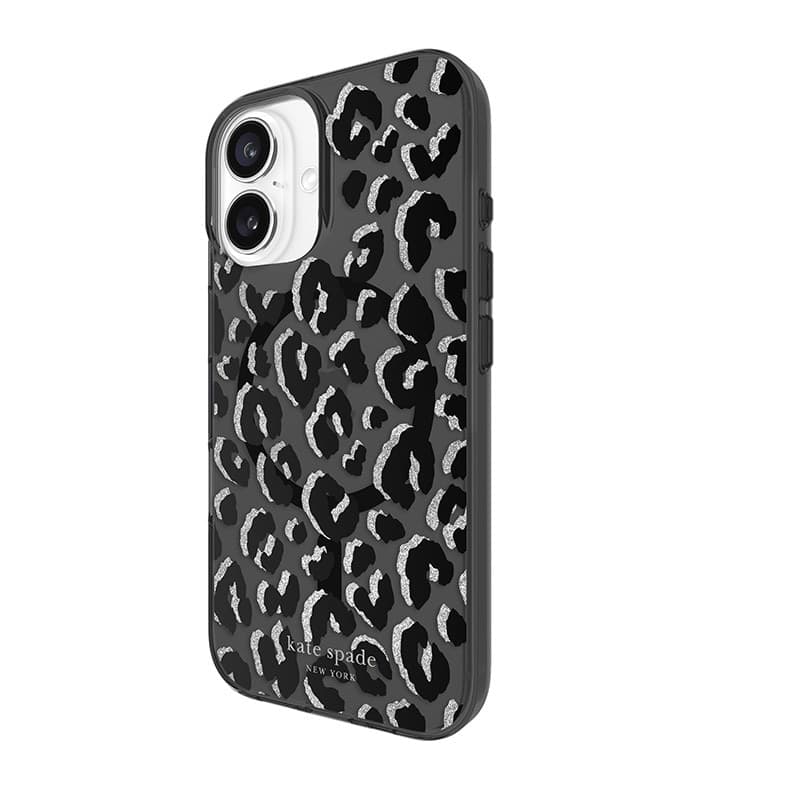 Kate Spade New York Protective MagSafe - Case for iPhone 16 (City Leopard) - 14