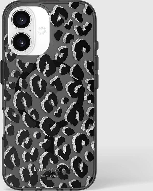 Kate Spade New York Protective MagSafe - Case for iPhone 16 (City Leopard) - 9