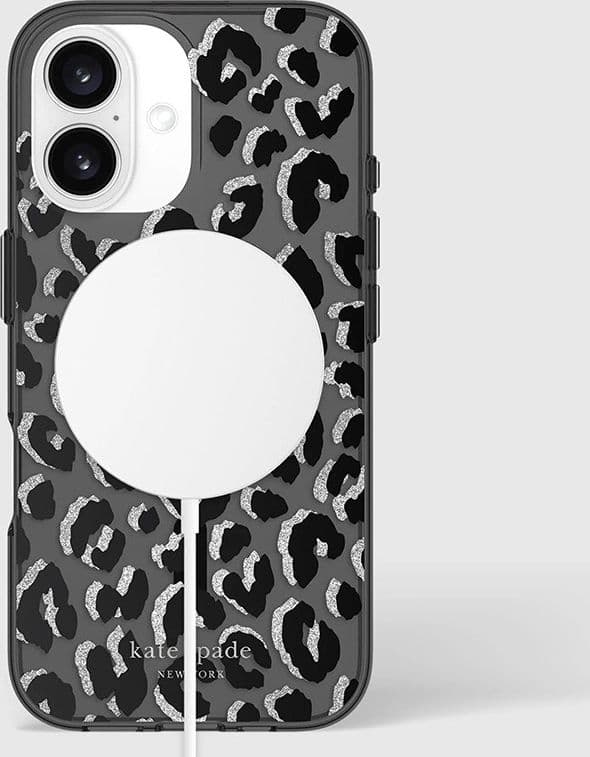 Kate Spade New York Protective MagSafe - Case for iPhone 16 (City Leopard) - 10