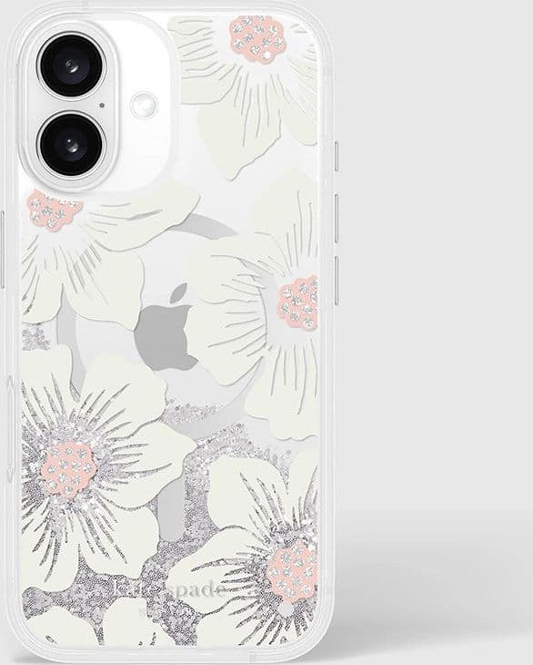 Kate Spade New York Liquid Glitter MagSafe - Case for iPhone 16 (Hollyhock Floral) - 19