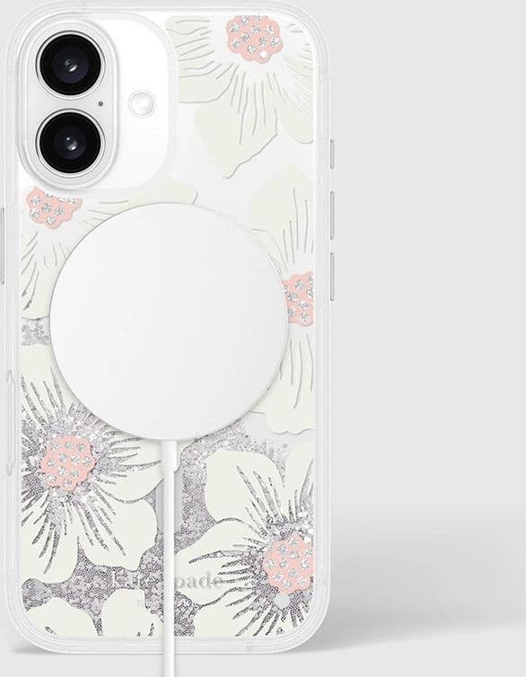Kate Spade New York Liquid Glitter MagSafe - Case for iPhone 16 (Hollyhock Floral) - 20