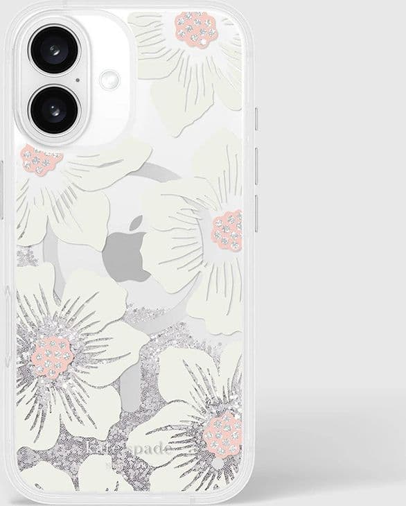 Kate Spade New York Liquid Glitter MagSafe - Case for iPhone 16 (Hollyhock Floral) - 9