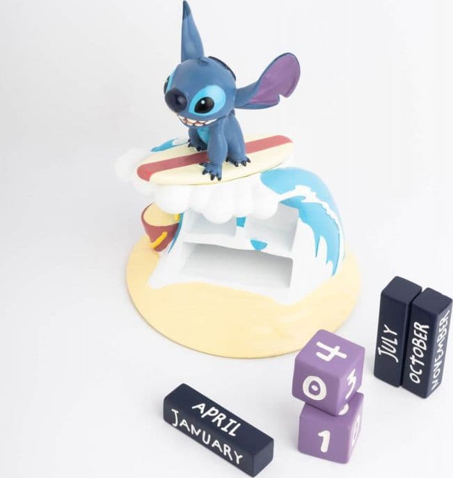 Disney Stitch - Calendario perpetuo 3D della collezione Surfer - 2