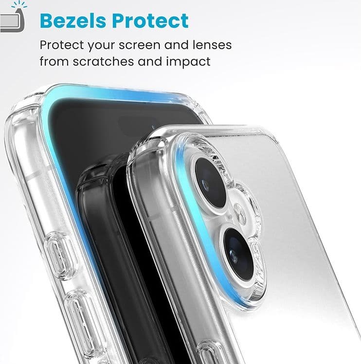 Speck Gemshell - Custodia per iPhone 16 Plus (trasparente) - 14