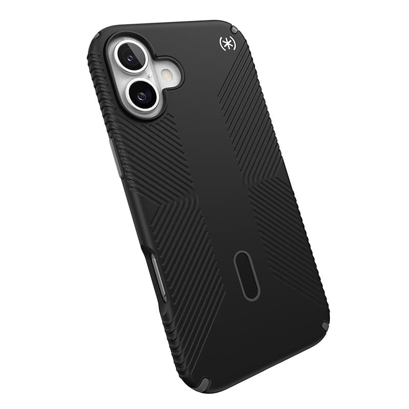 Speck Presidio2 Grip ClickLock e MagSafe - Custodia per iPhone 16 Plus (Nero / Grigio Ardesia / Bianco) - 18