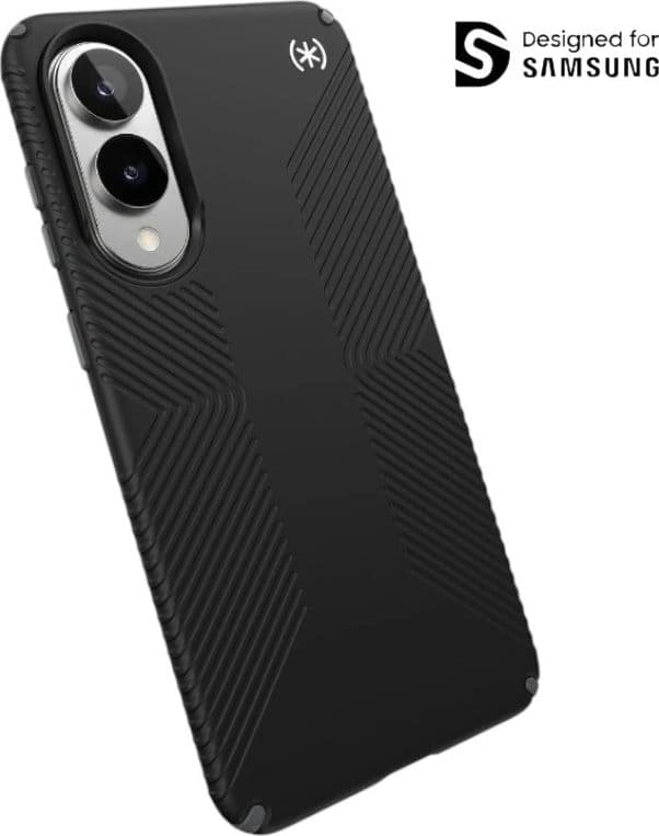 Speck Presidio2 Grip Magnet - Custodia MagSafe per Samsung Galaxy S25 Edge (Nero/Grigio Ardesia/Bianco) - 11