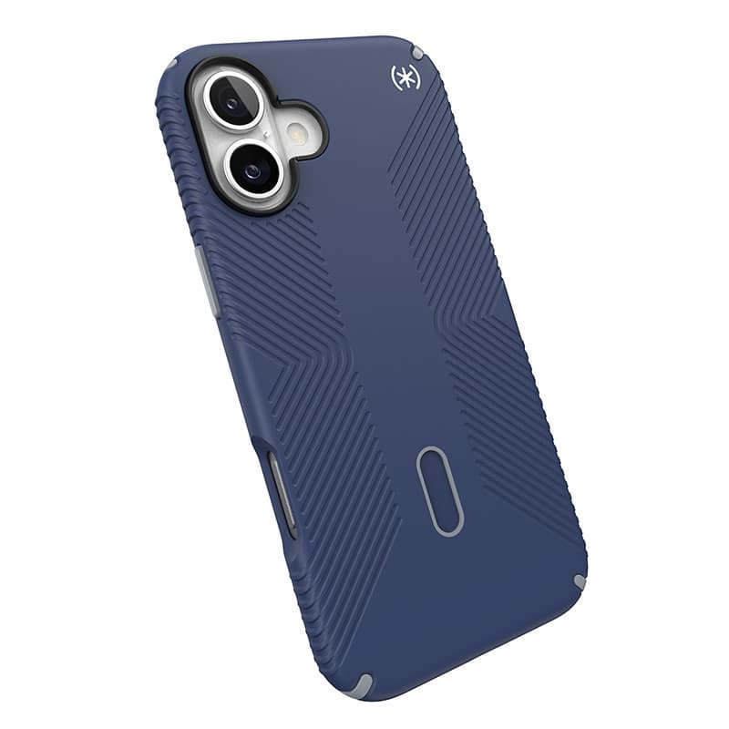 Speck Presidio2 Grip ClickLock e MagSafe - Custodia per iPhone 16 Plus (blu costiero / grigio polvere / bianco) - 8