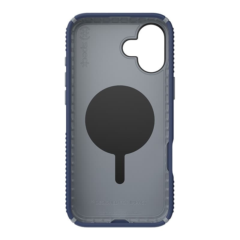 Speck Presidio2 Grip ClickLock e MagSafe - Custodia per iPhone 16 Plus (blu costiero / grigio polvere / bianco) - 10