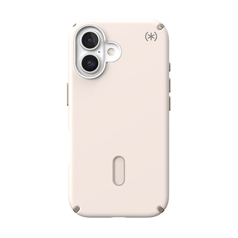 Speck Presidio2 Pro ClickLock e MagSafe - Custodia per iPhone 16 (Osso sbiancato / Oro antico / Marrone nocciola) - 19