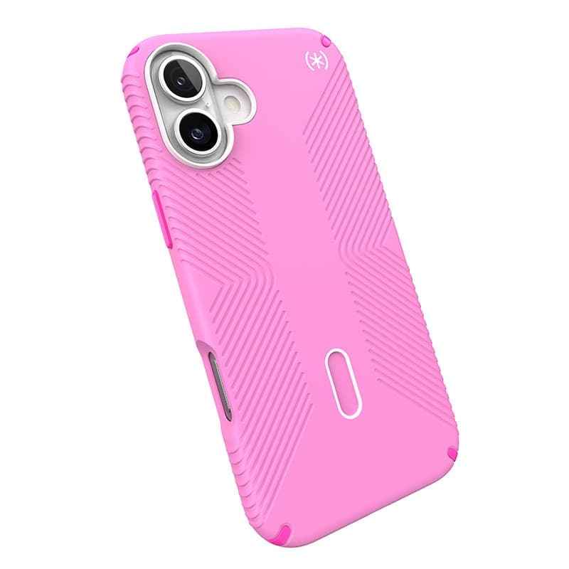 Speck Presidio2 Grip ClickLock e MagSafe - Custodia per iPhone 16 Plus (Rosa puro / Rosa shocking / Bianco) - 8
