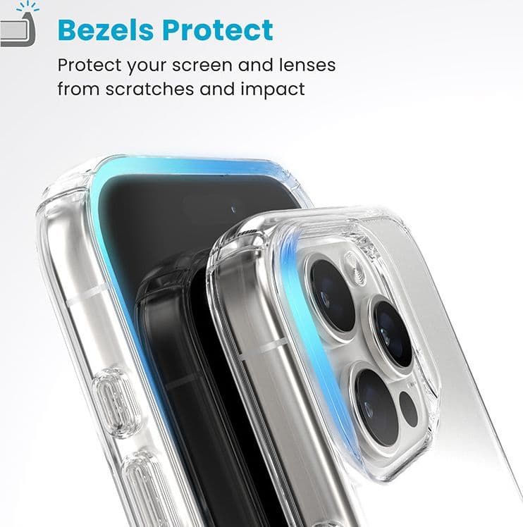 Speck Gemshell - Custodia per iPhone 16 Pro (trasparente) - 4