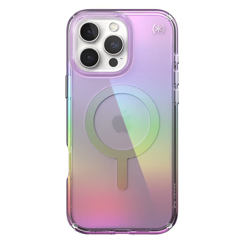 Speck Presidio2 Lux MagSafe - Custodia per iPhone 16 Pro Max (viola incredibile / trasparente) - 19