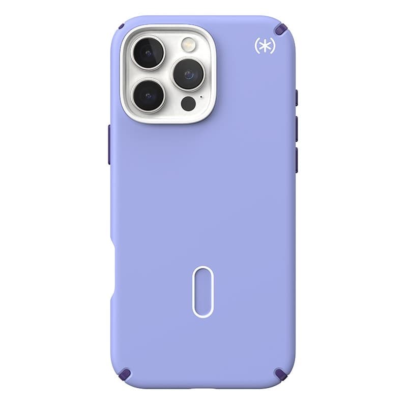Speck Presidio2 Pro ClickLock e MagSafe - Custodia per iPhone 16 Pro Max (Lavanda futura / Viola cassis / Bianco) - 19