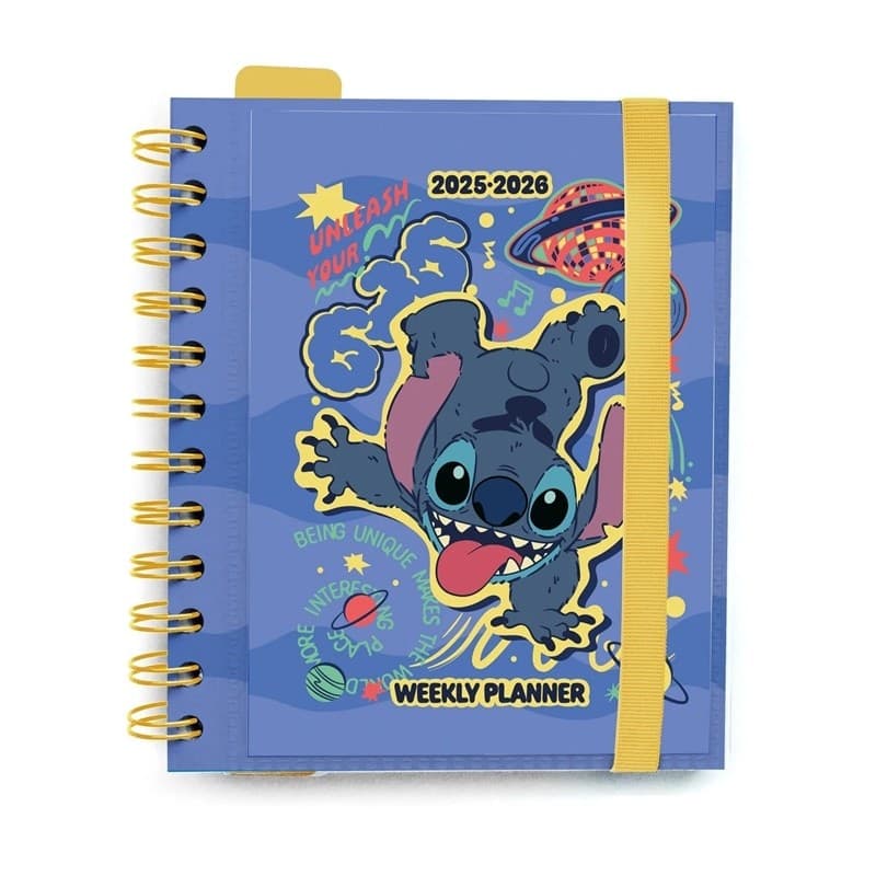 Disney Stitch - Calendario / Planner settimanale A5 2025/2026 - 2