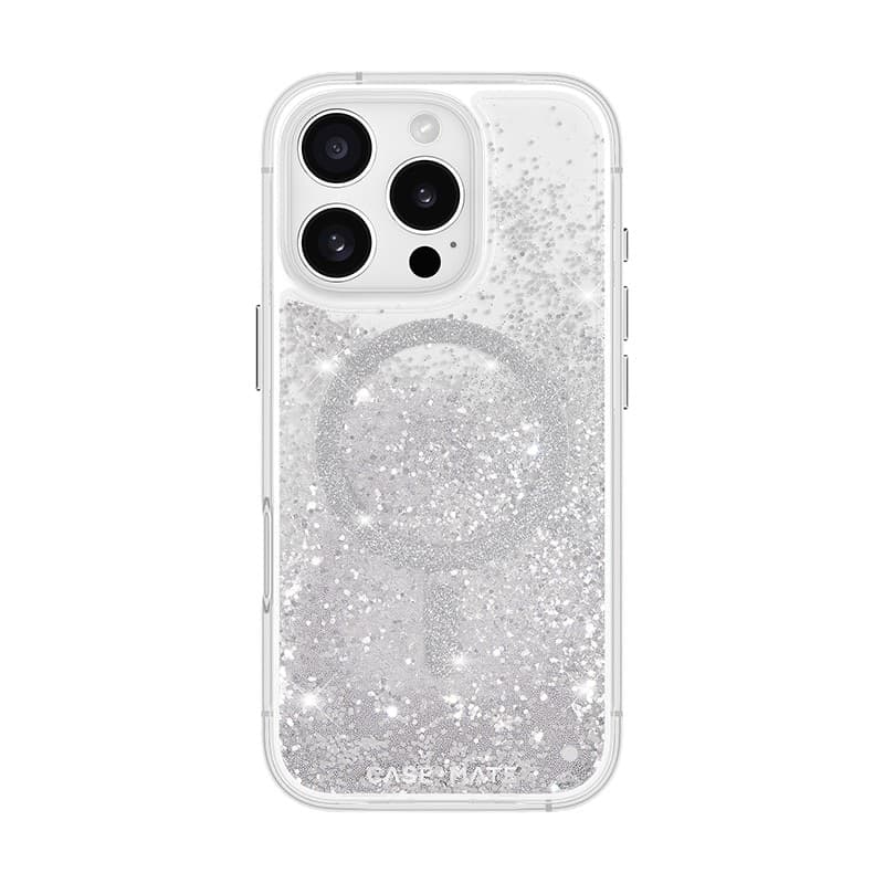 Case-Mate Waterfall MagSafe - Case for iPhone 16 Pro (Silver) - 12